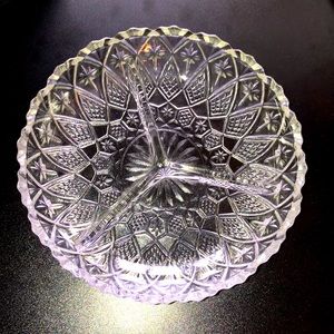 NEW LISTING! Crystal Sectional Condiment/Candy Dish
